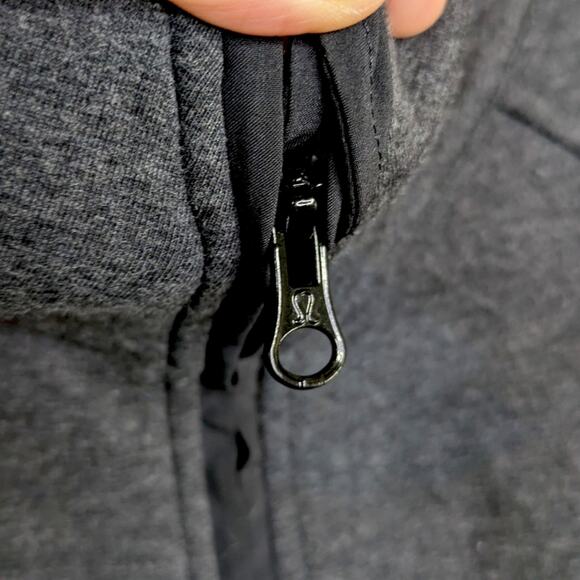 Lululemon Insculpt Scuba Jacket 10 Heathered Charcoal Gray Full Zip Athletic - Picture 5 of 10